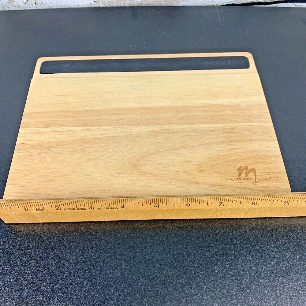 Wooden Cheese Board/Knife Gift Set The Mark Wine Group w/ Removable Slate‎